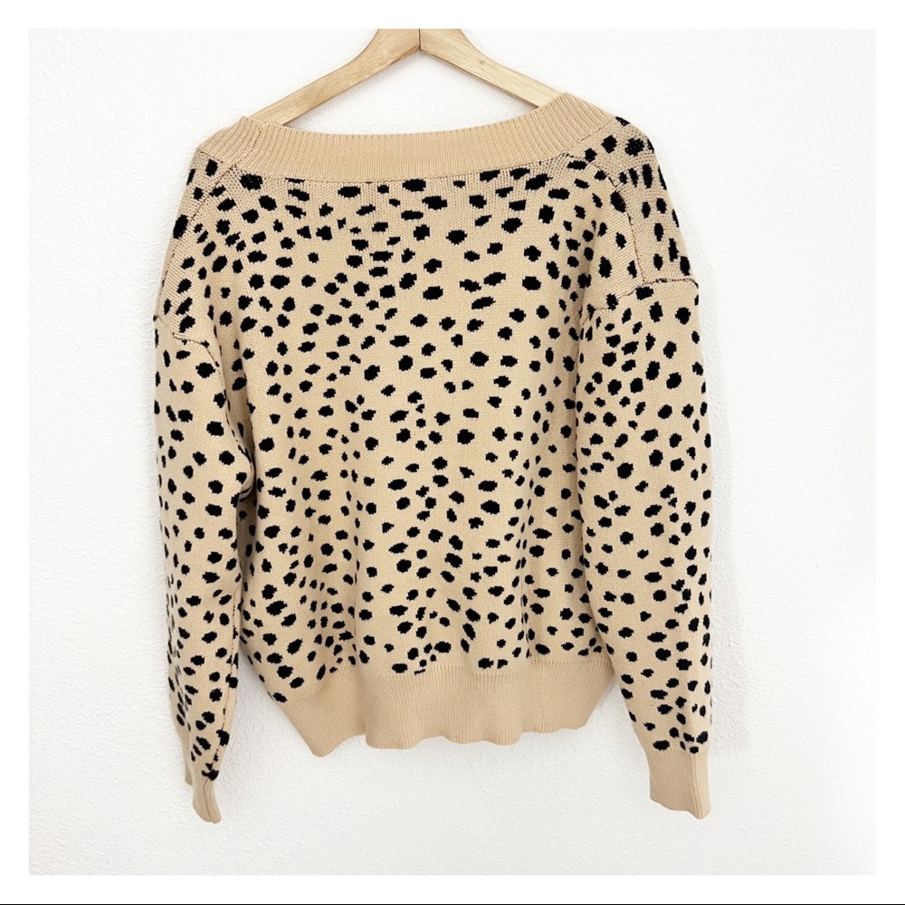 Pink Lily l Tan Animal print Cardigan - Picture 4 of 8
